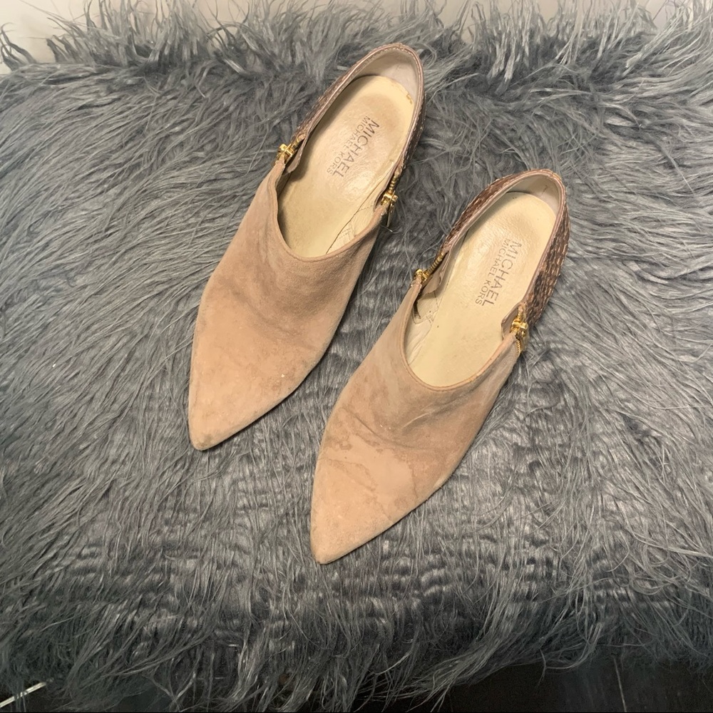 Used Michael Kors Suede Boot Heels